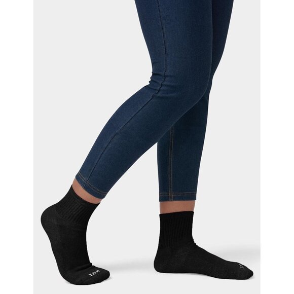 Women's Multi 6 Pair Pack  Winter Soft Warm Thick Cold Mini Crew Calf Socks - Picture 4 of 7